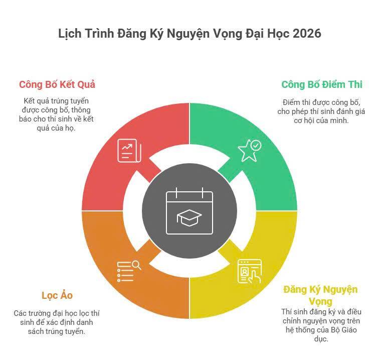 Lịch Trình Đăng Ký Nguyện Vọng